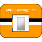 Mirror Average Size Standing Mirror