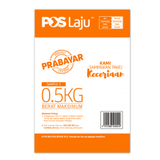 Pos Laju Prepaid Envelope (S) Red/Orange